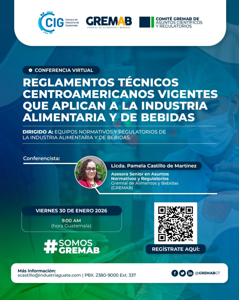 Reglamentos Técnicos Centroamericanos vigentes que aplican a la industria alimentaria y de bebidas